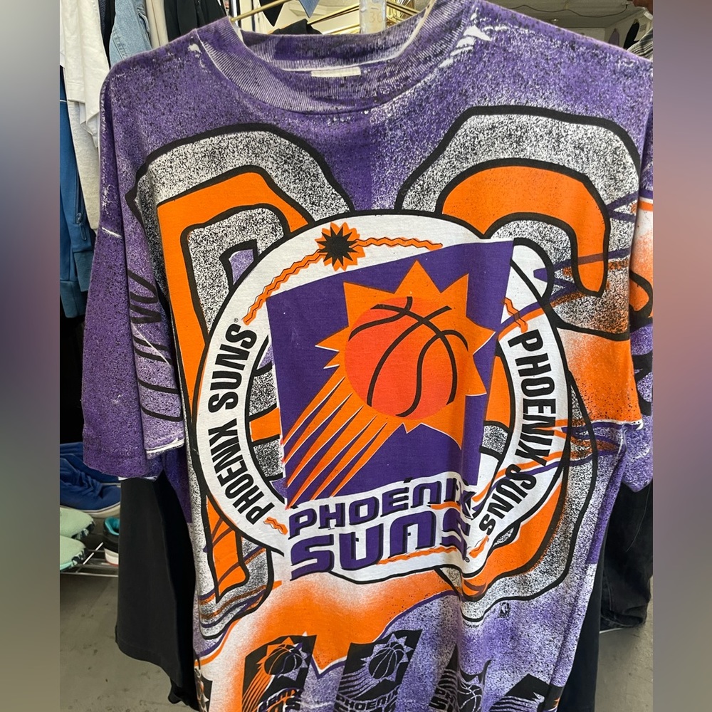 90’s Magic Johnson AOP Phoenix Suns Single Stitch Rare